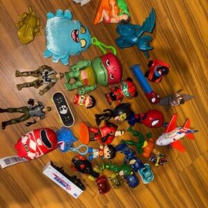 Toy lot over 2 pounds Spider-Man pj masks cars ninja turtles